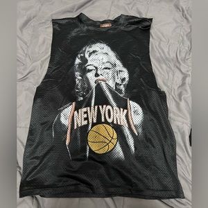 Black Marilyn Monroe Women’s Sleeveless Jersey